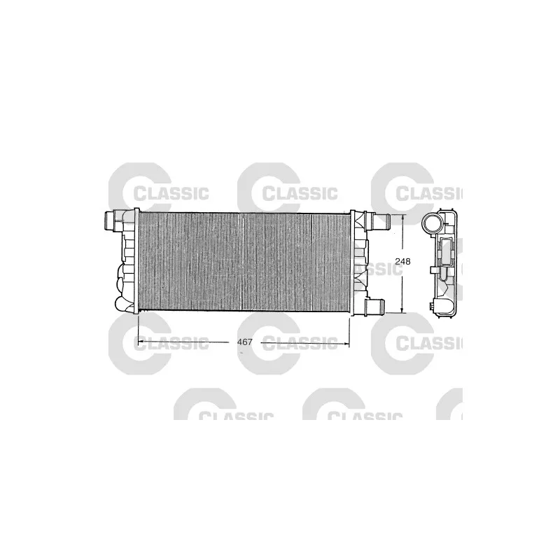 Radiateur, refroidissement du moteur VALEO 230520