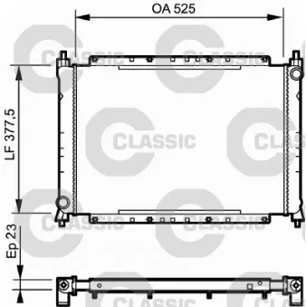 Radiateur, refroidissement du moteur VALEO 230565