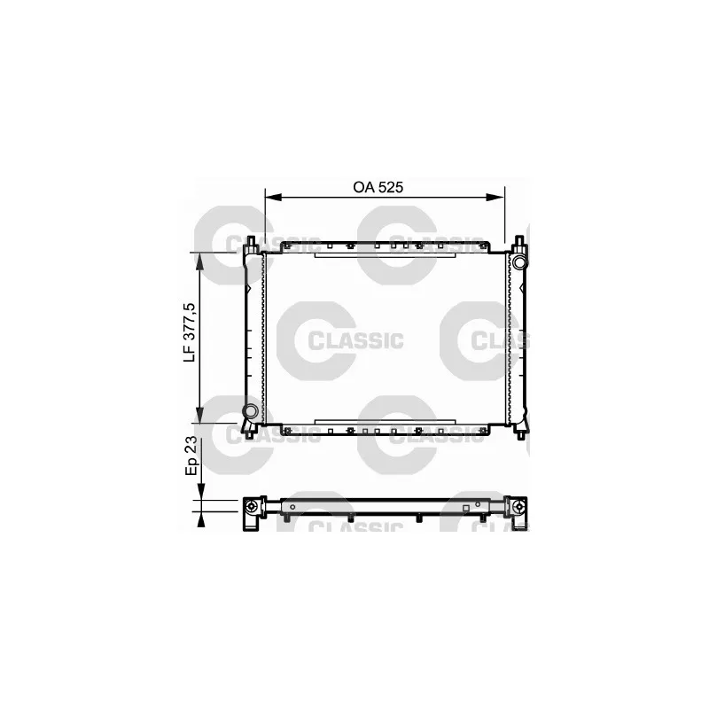 Radiateur, refroidissement du moteur VALEO 230565