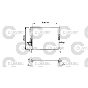 Radiateur, refroidissement du moteur VALEO 230633