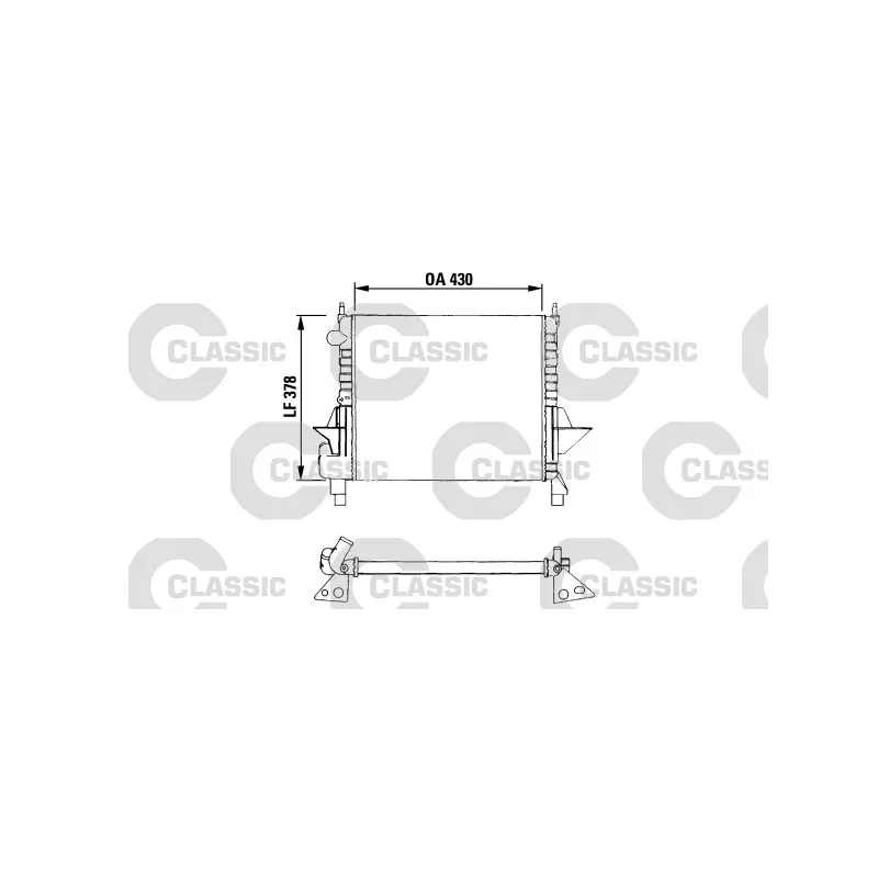 Radiateur, refroidissement du moteur VALEO 230633