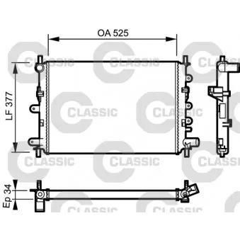 Radiateur, refroidissement du moteur VALEO 230856