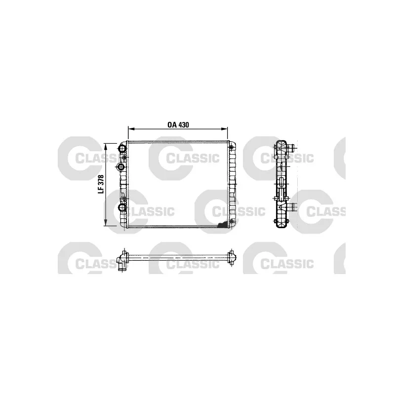 Radiateur, refroidissement du moteur VALEO 230956