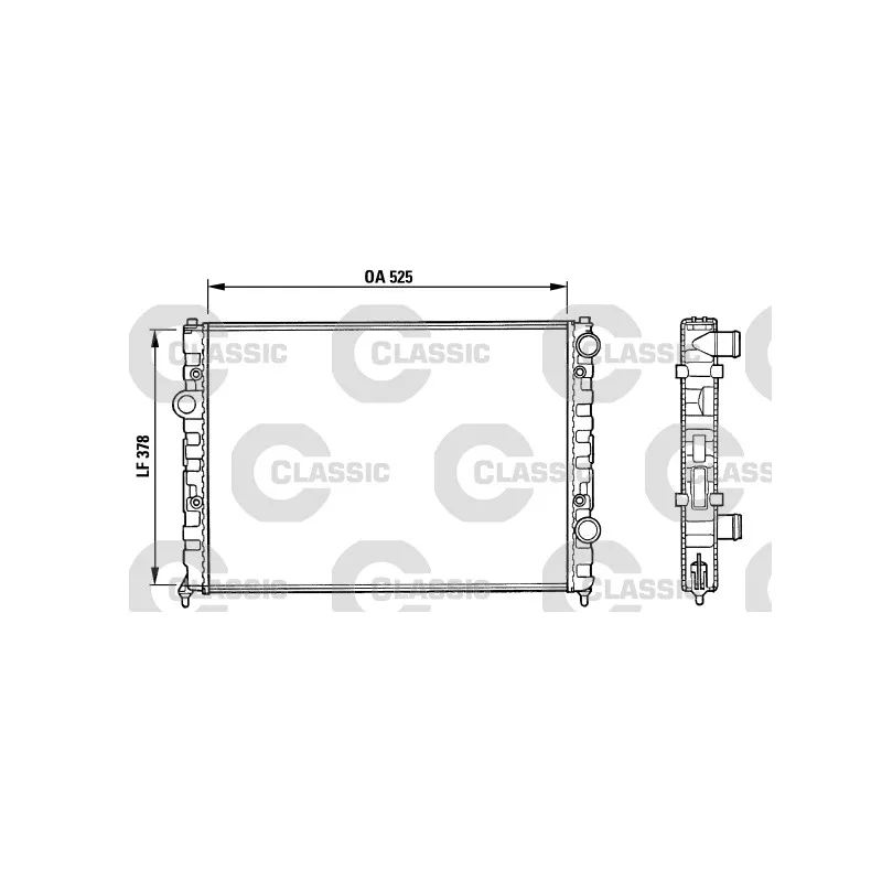 Radiateur, refroidissement du moteur VALEO 231005