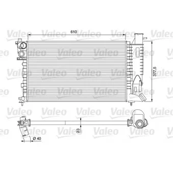 Radiateur, refroidissement du moteur VALEO 231010