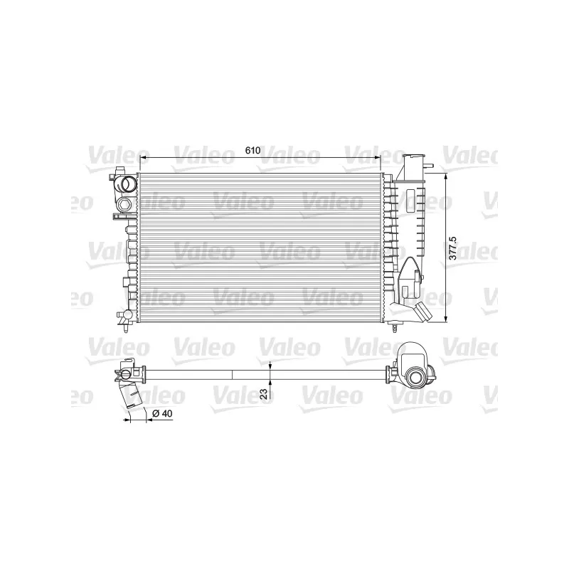 Radiateur, refroidissement du moteur VALEO 231010