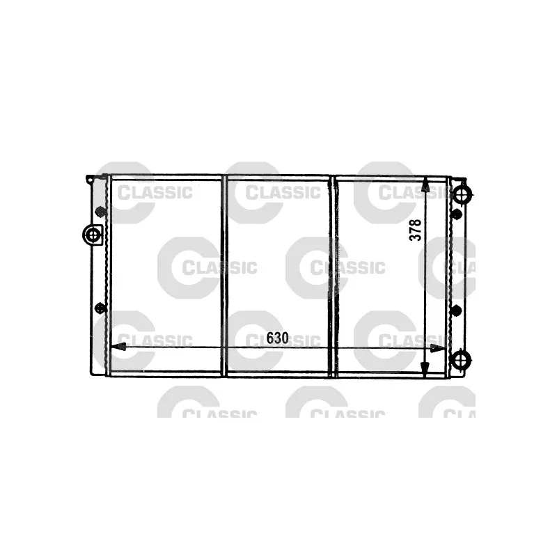 Radiateur, refroidissement du moteur VALEO 231032