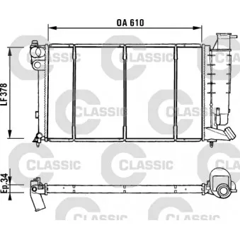 Radiateur, refroidissement du moteur VALEO 231181