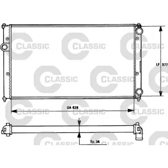 Radiateur, refroidissement du moteur VALEO 231265