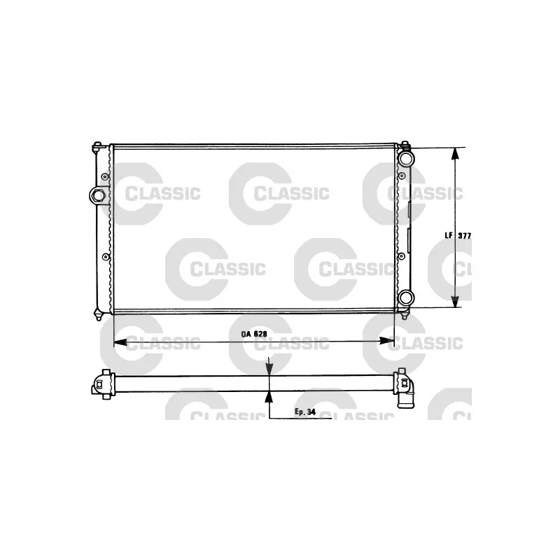 Radiateur, refroidissement du moteur VALEO 231265