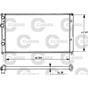 Radiateur, refroidissement du moteur VALEO 231267