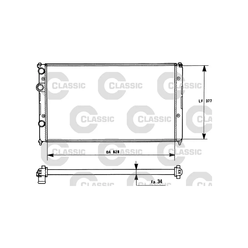 Radiateur, refroidissement du moteur VALEO 231267