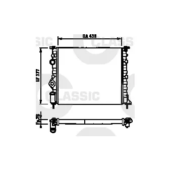 Radiateur, refroidissement du moteur VALEO 231378