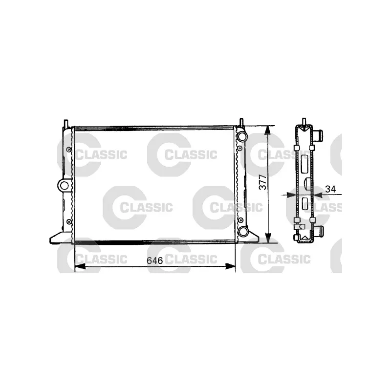 Radiateur, refroidissement du moteur VALEO 231386