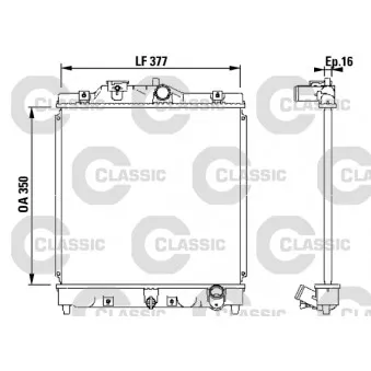Radiateur, refroidissement du moteur VALEO 231434