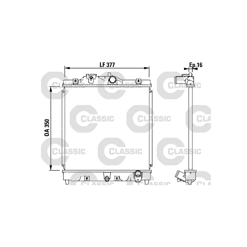 Radiateur, refroidissement du moteur VALEO 231434