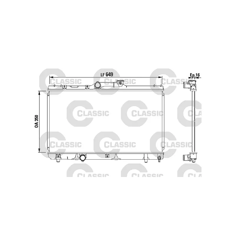 Radiateur, refroidissement du moteur VALEO 231441