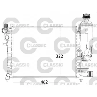 Radiateur, refroidissement du moteur VALEO 231498