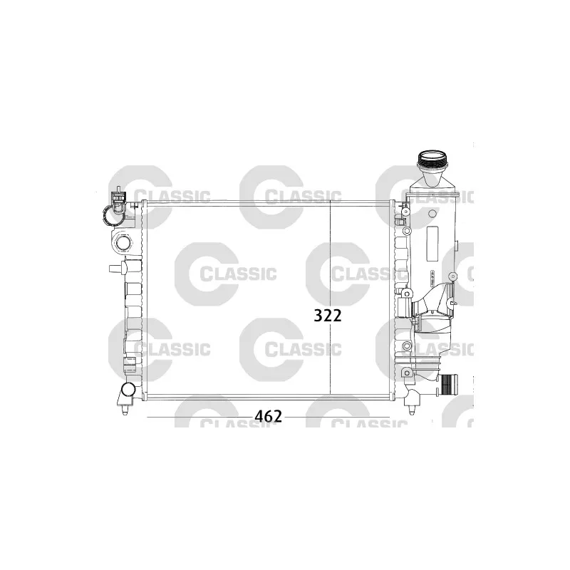 Radiateur, refroidissement du moteur VALEO 231498