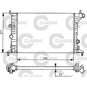 Radiateur, refroidissement du moteur VALEO 231525