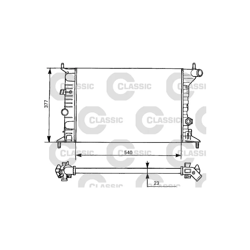 Radiateur, refroidissement du moteur VALEO 231525