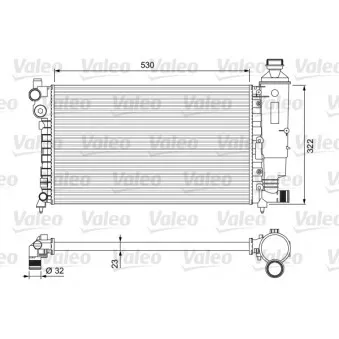 Radiateur, refroidissement du moteur VALEO 231526