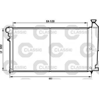Radiateur, refroidissement du moteur VALEO 231527
