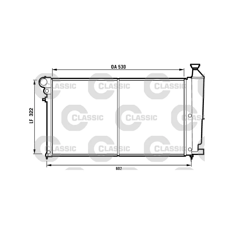 Radiateur, refroidissement du moteur VALEO 231527
