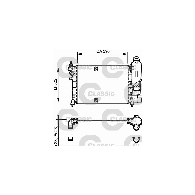 Radiateur, refroidissement du moteur VALEO 231528