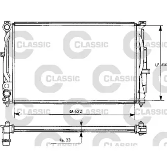 Radiateur, refroidissement du moteur VALEO 231537
