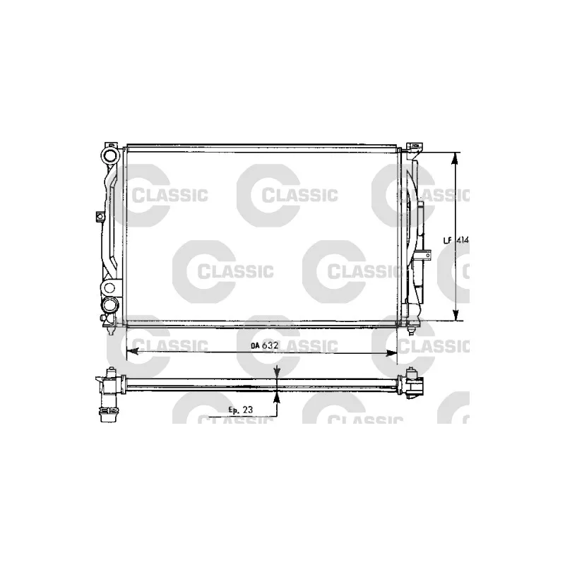 Radiateur, refroidissement du moteur VALEO 231537
