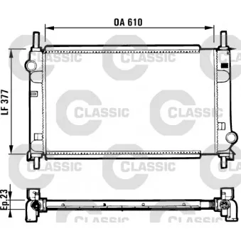 Radiateur, refroidissement du moteur VALEO 231550