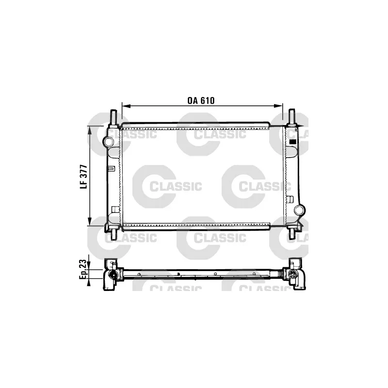 Radiateur, refroidissement du moteur VALEO 231550