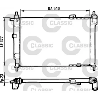 Radiateur, refroidissement du moteur VALEO 231551
