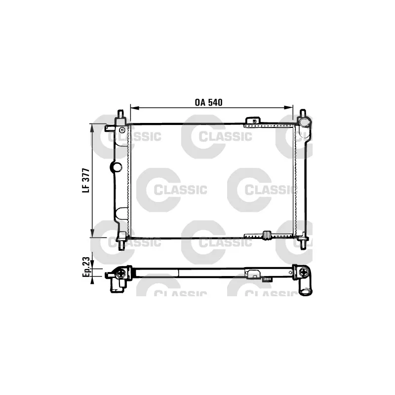 Radiateur, refroidissement du moteur VALEO 231551
