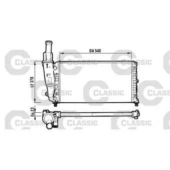 Radiateur, refroidissement du moteur VALEO 231562