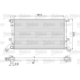Radiateur, refroidissement du moteur VALEO 231605
