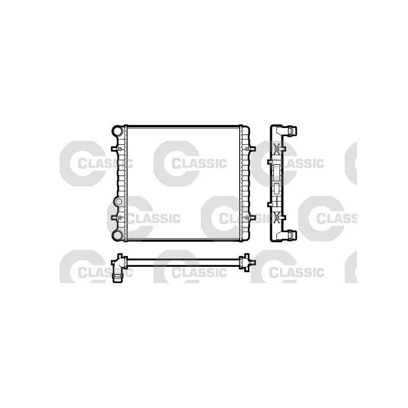 Radiateur, refroidissement du moteur VALEO 231606