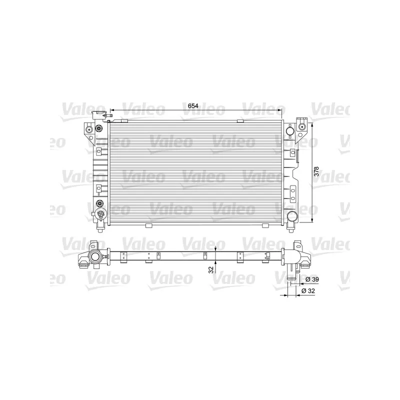 Radiateur, refroidissement du moteur VALEO 231723