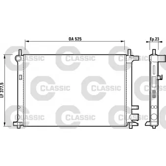 Radiateur, refroidissement du moteur VALEO 231736