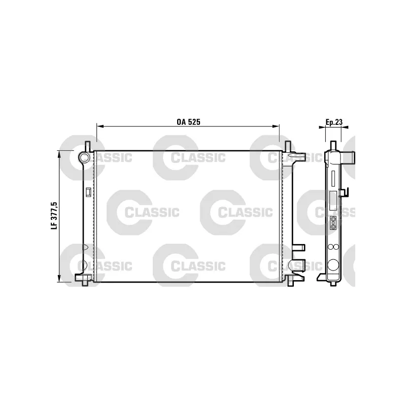 Radiateur, refroidissement du moteur VALEO 231736