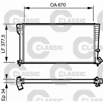 Radiateur, refroidissement du moteur VALEO 231743