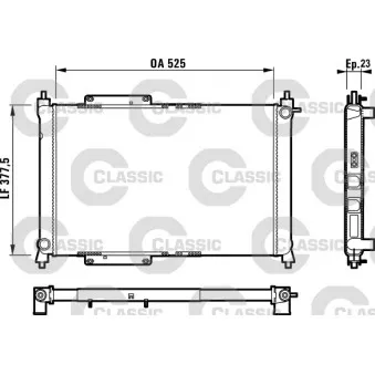 Radiateur, refroidissement du moteur VALEO 231816