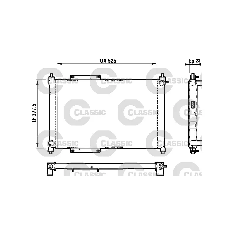 Radiateur, refroidissement du moteur VALEO 231816