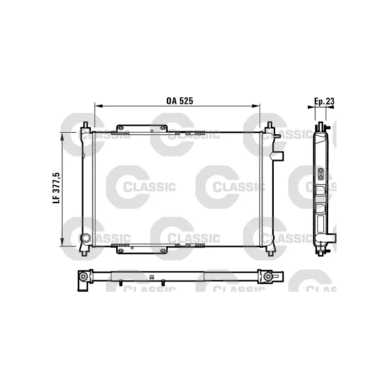 Radiateur, refroidissement du moteur VALEO 231818