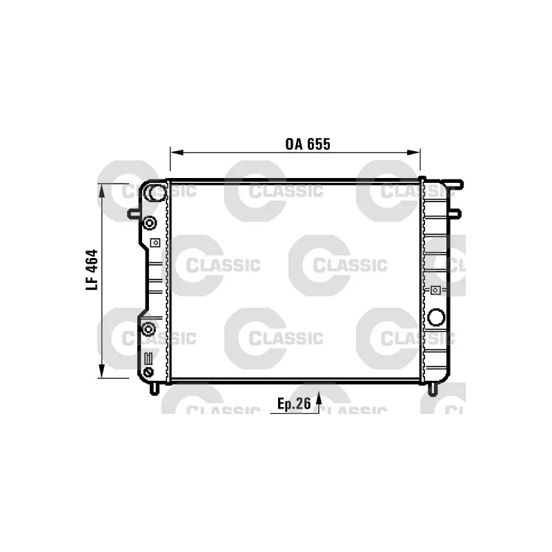 Radiateur, refroidissement du moteur VALEO 231840