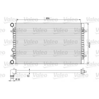 Radiateur, refroidissement du moteur VALEO 232175