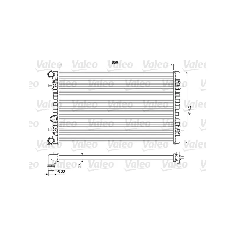 Radiateur, refroidissement du moteur VALEO 232175