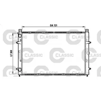 Radiateur, refroidissement du moteur VALEO 232397