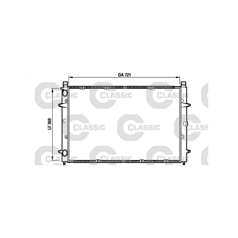 Radiateur, refroidissement du moteur VALEO 232397